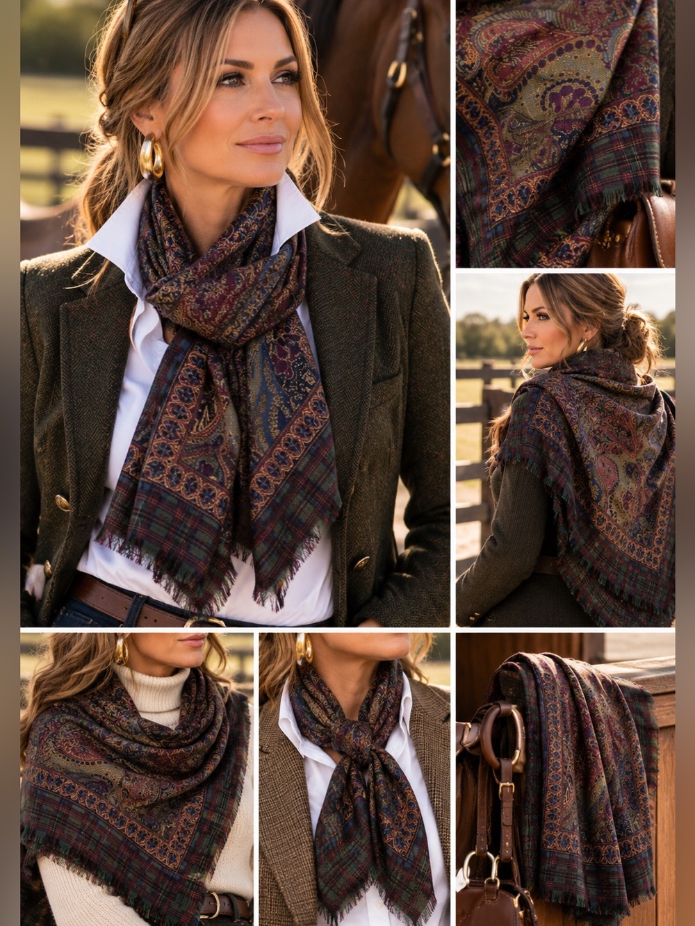 Ralph Lauren, purple label scarf